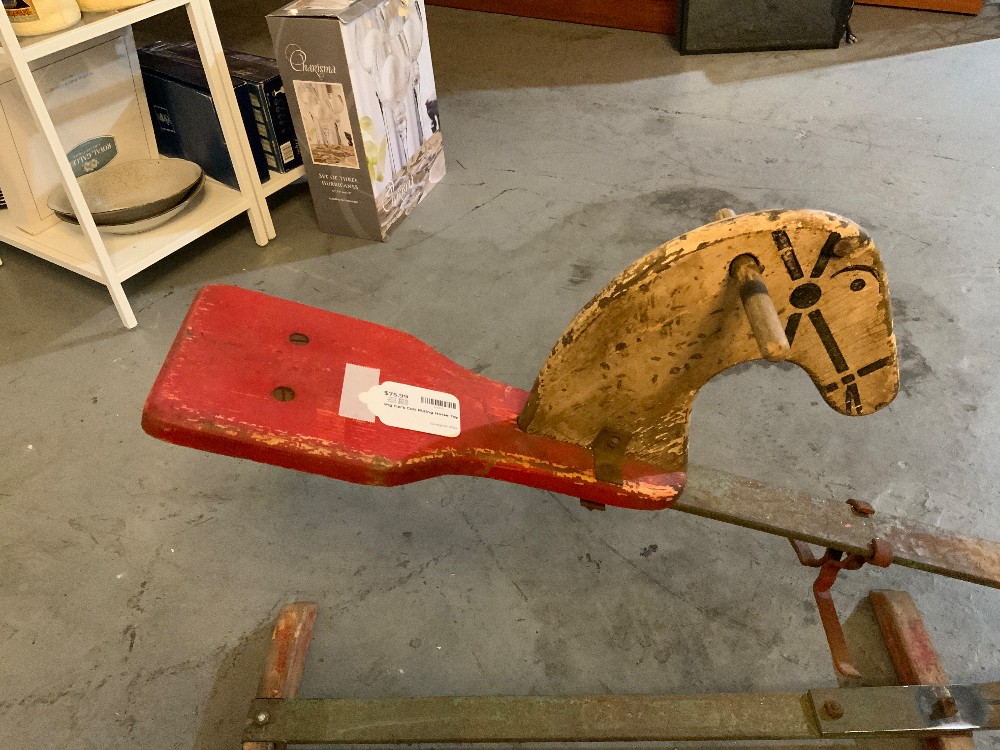 Vtg Cal's Colt Riding Horse Toy