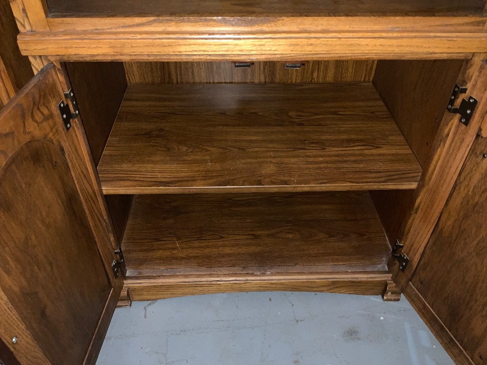 Dark Wood Bookcase w/ Bottom Shelf