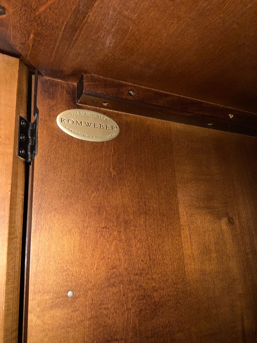 Romweber Large Wood 2 Door Tv Closet