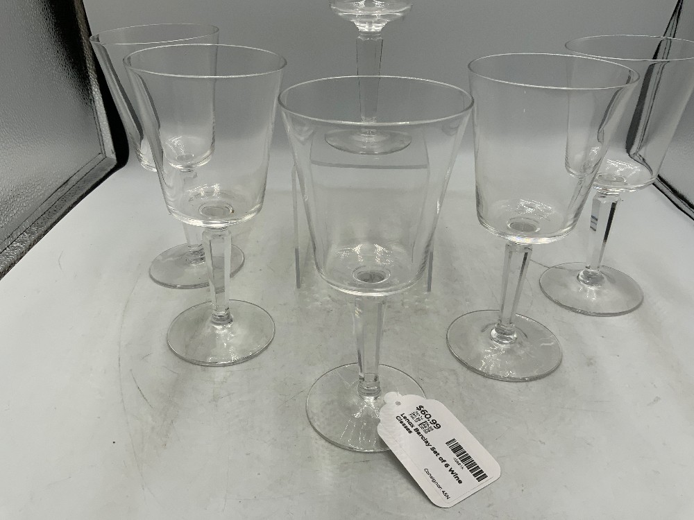 Lenox Barclay Set of 6 Wine Glasses