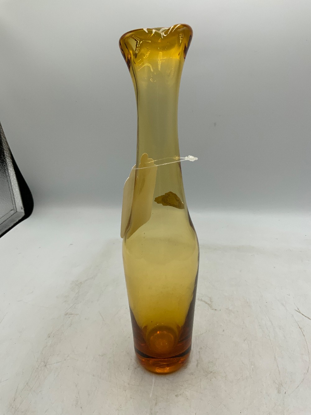 Blenko Amber Bud Vase
