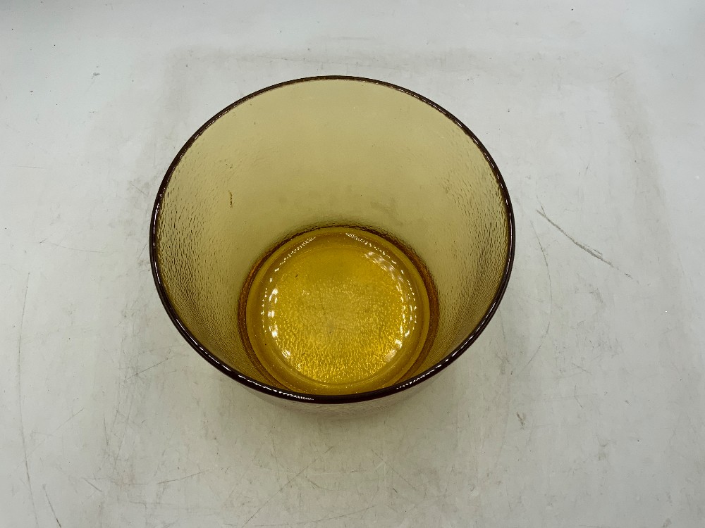 Hazel Altas Amber Bowl/Ice Bucket