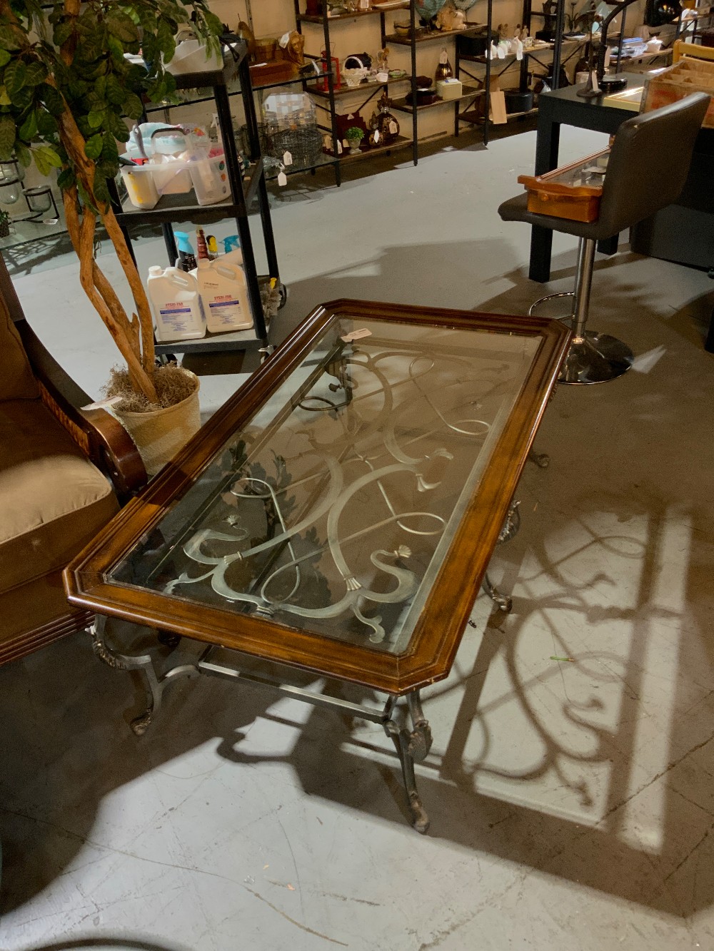 Wood & Iron Coffee Table