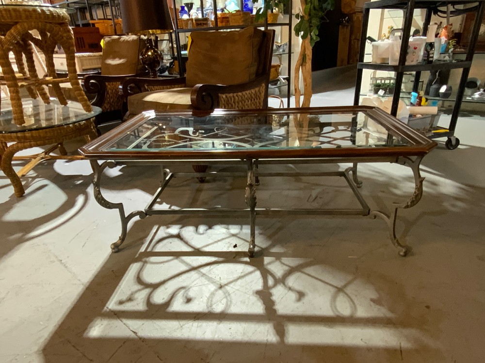 Wood & Iron Coffee Table