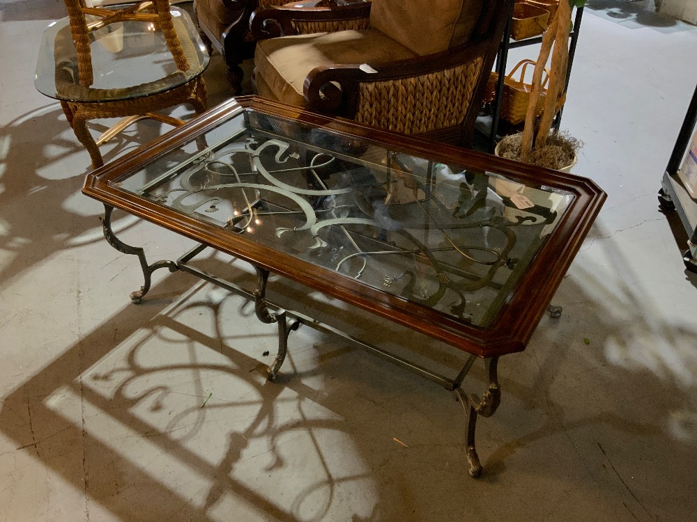 Wood & Iron Coffee Table