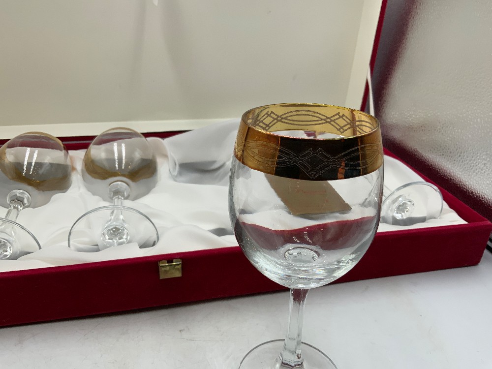 i Preziosi Italian Glass Wine Glasses - set of 5