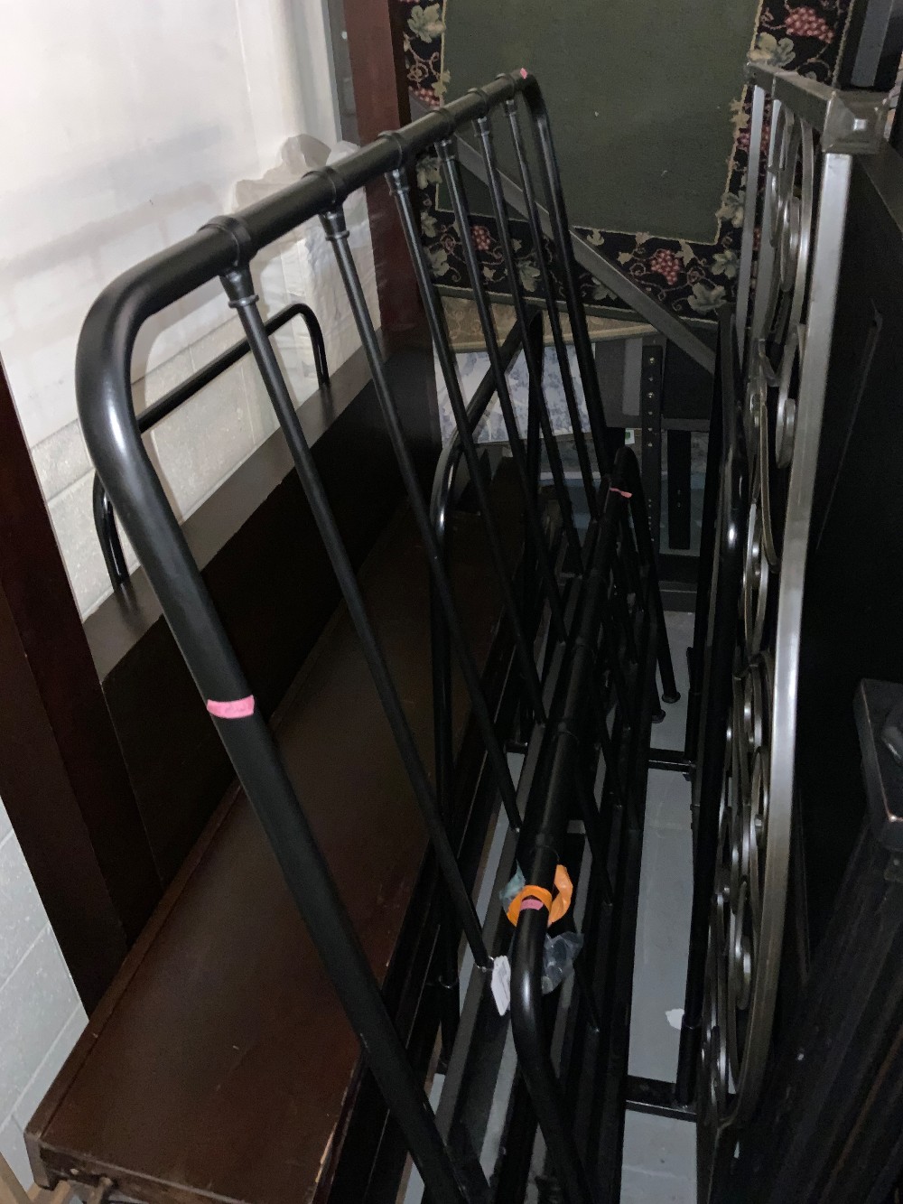 Queen Size Black Metal Bed