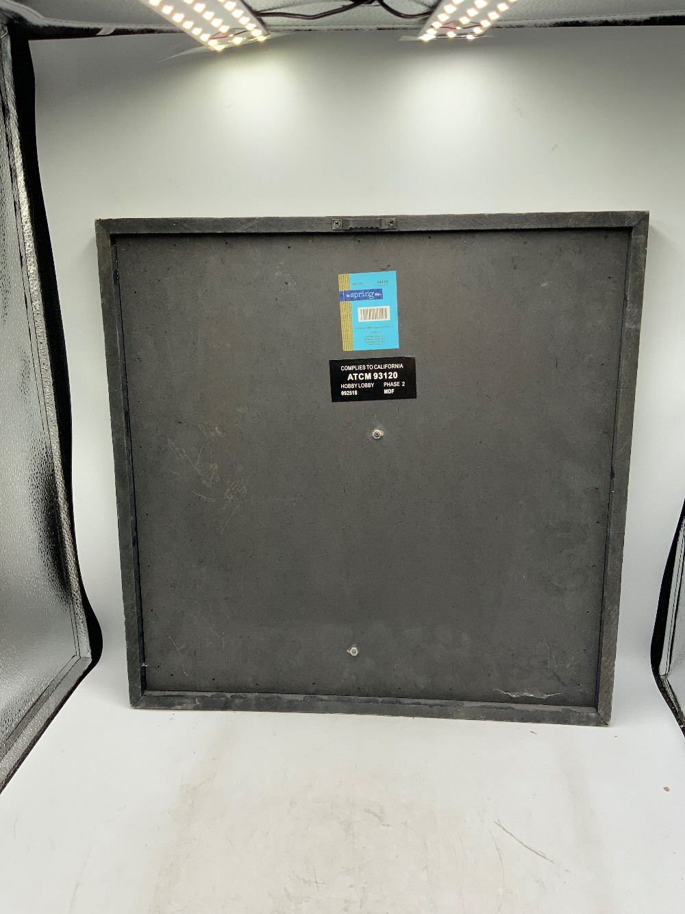 Blue Metal Tree Framed Art