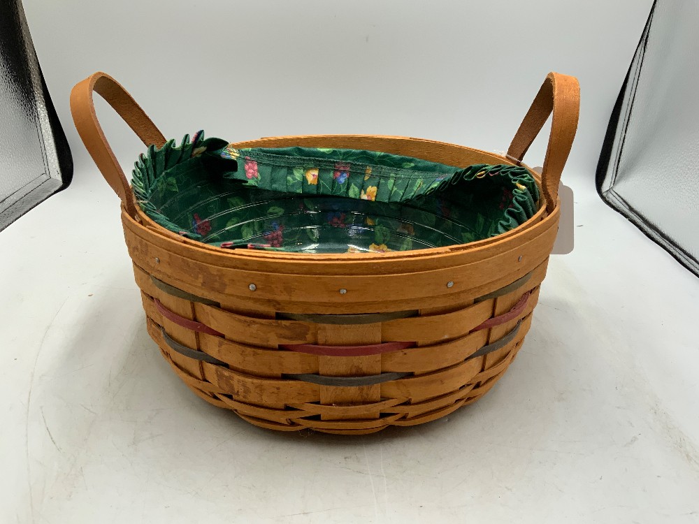 Longaberger 1994 Round Basket with Handles