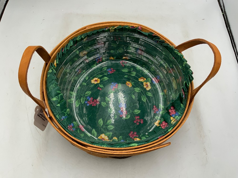 Longaberger 1994 Round Basket with Handles