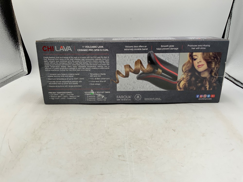 NEW CHI Lava Pro-spin Curling Iron