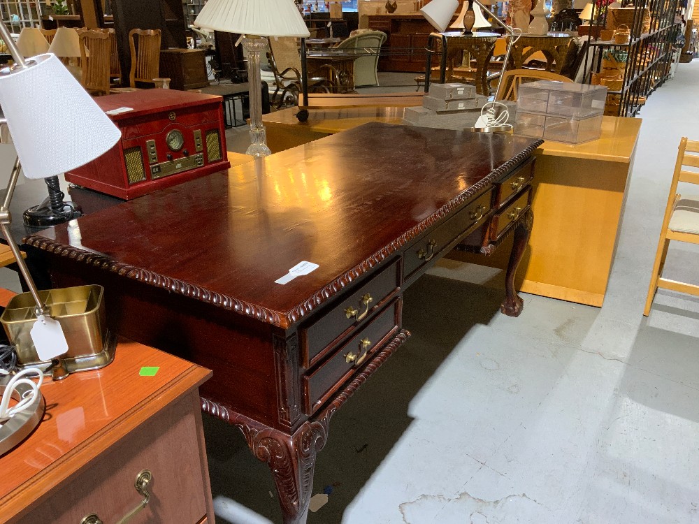 Cherry Wood Partners Desk