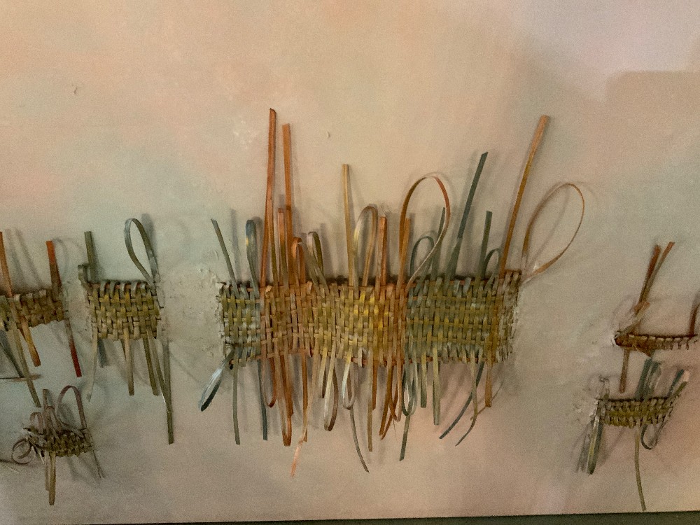 XL Pink Canvas with Woven Details