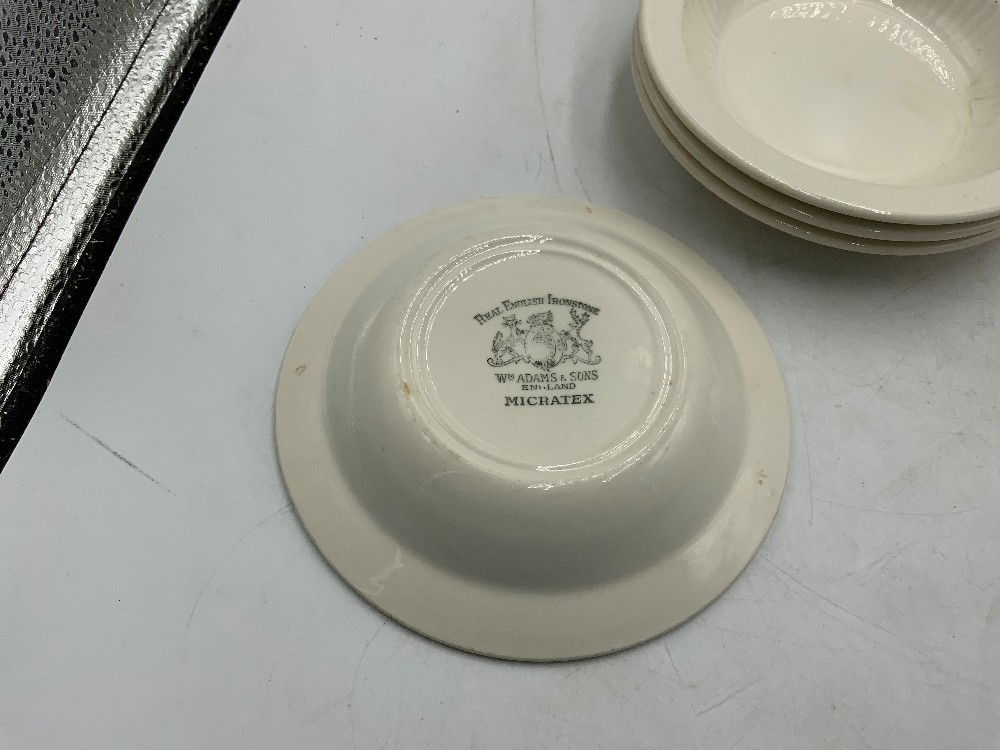 Adams Ironstone Place Setting For 4