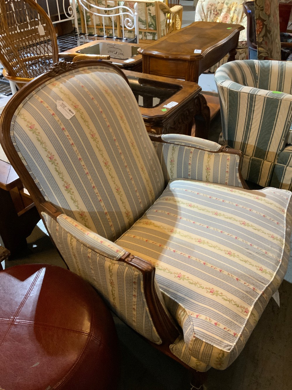 Ethan Allen Floral Accent Chair