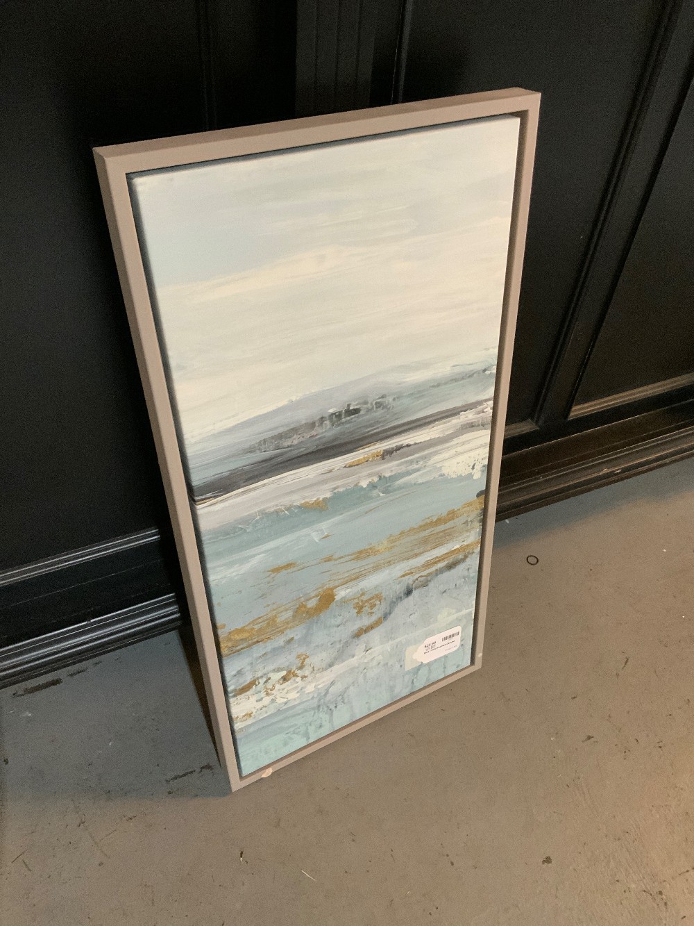 Blue / Gold Framed Canvas