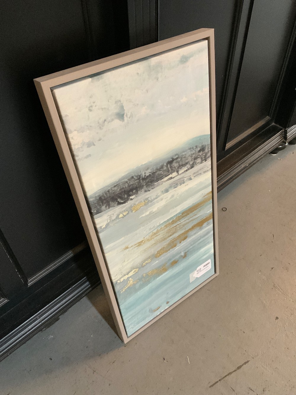 Blue / Gold Framed Canvas