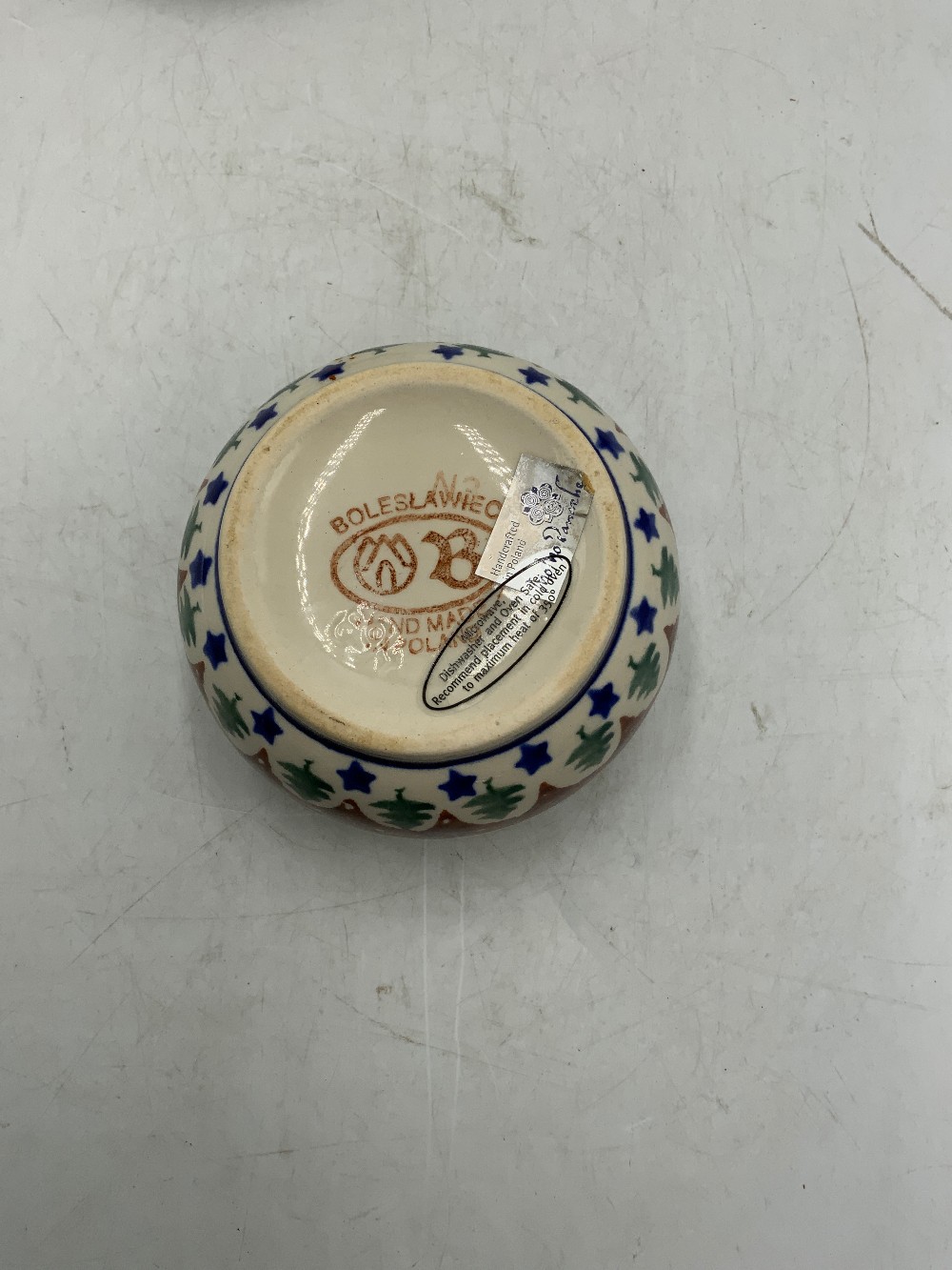 Polish Pottery Cream & Sugar