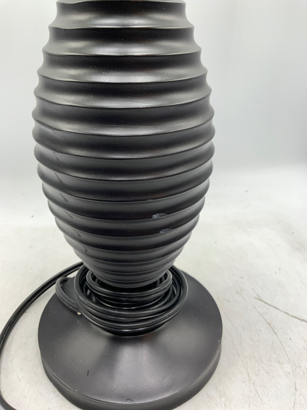 Black Spindle Lamp
