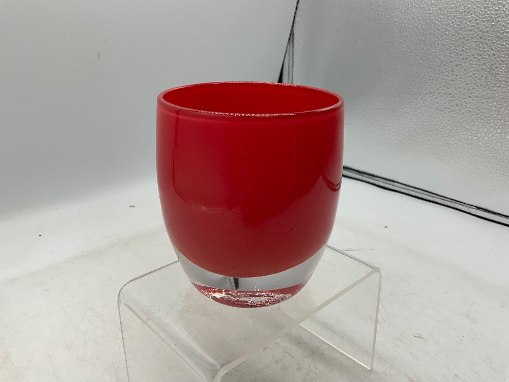 Red Glass Baby Votive
