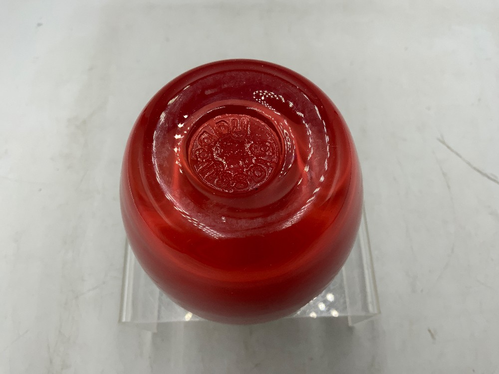 Red Glass Baby Votive
