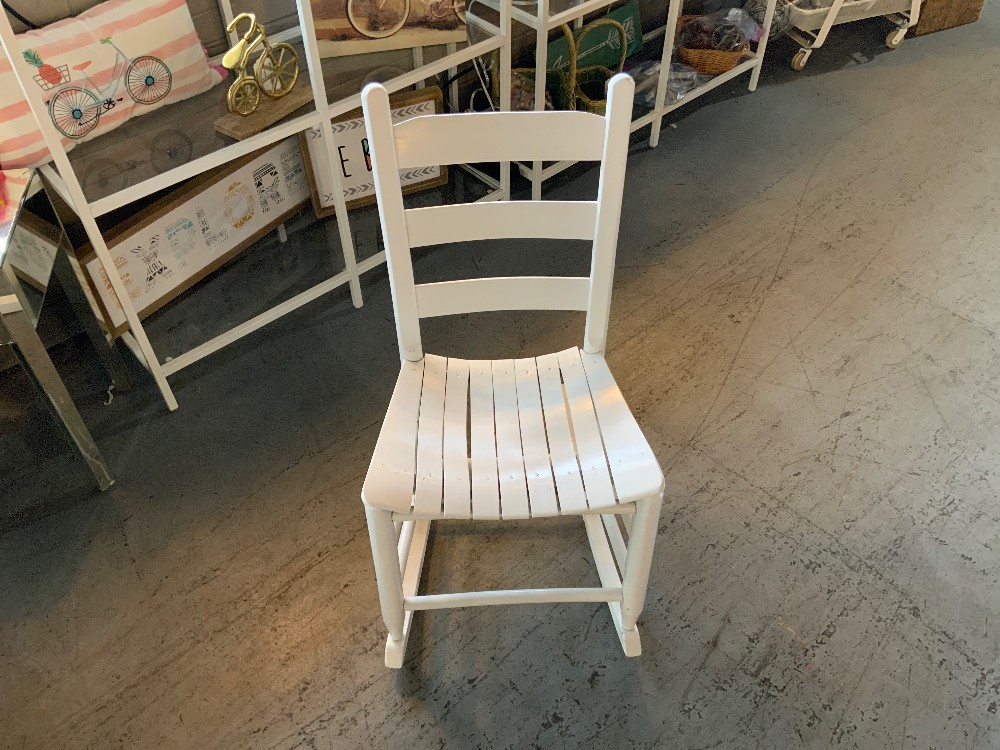 Kids White Rocker