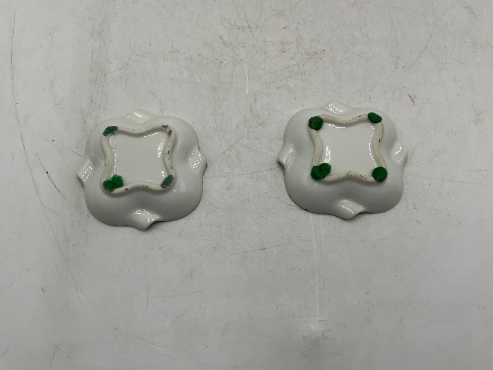 Red / Blue Trinket Dish Set of 2