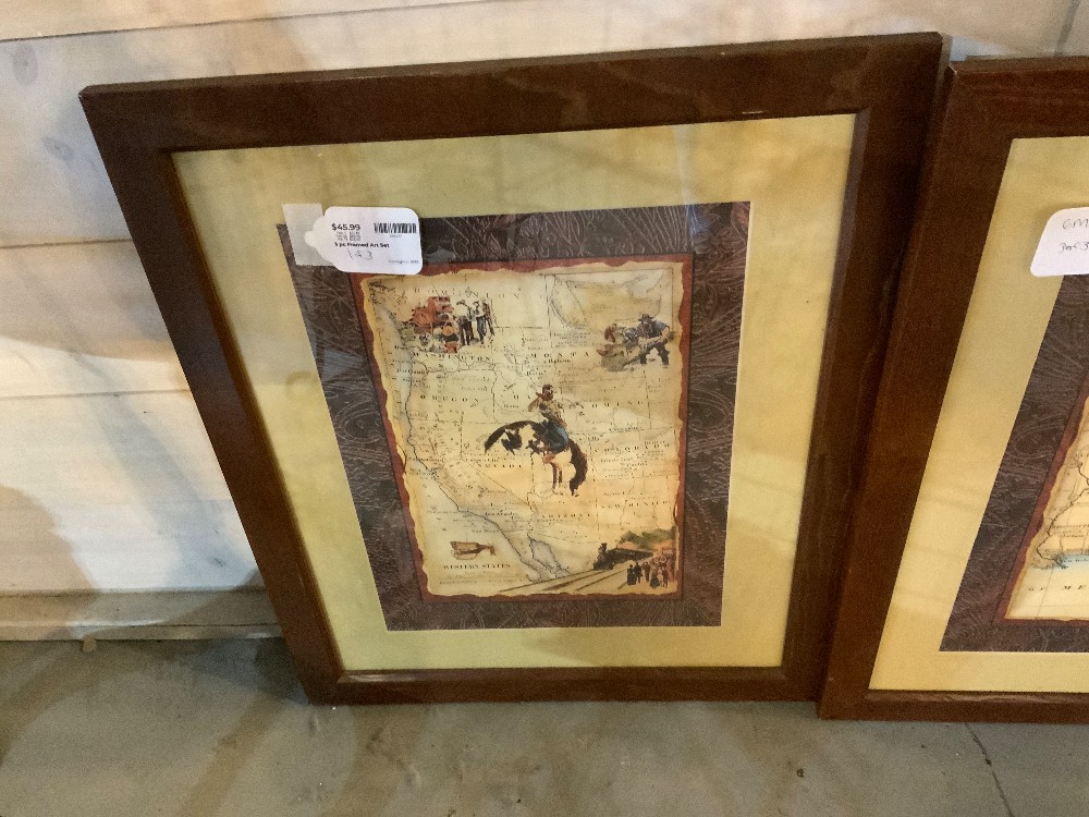 3 pc Framed Art Set