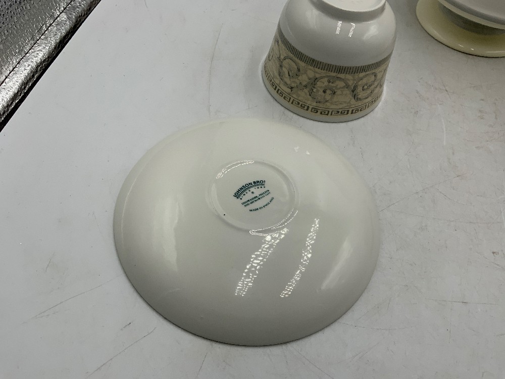 Johnson Brother Cup, Saucer and Teapot