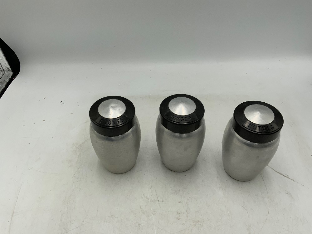 Kromex Set of 3 Spice Jars