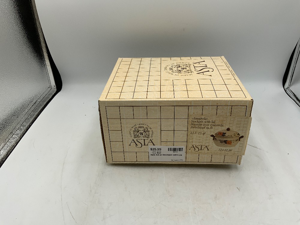 Asta 2.5 qt Stockpot with Lid