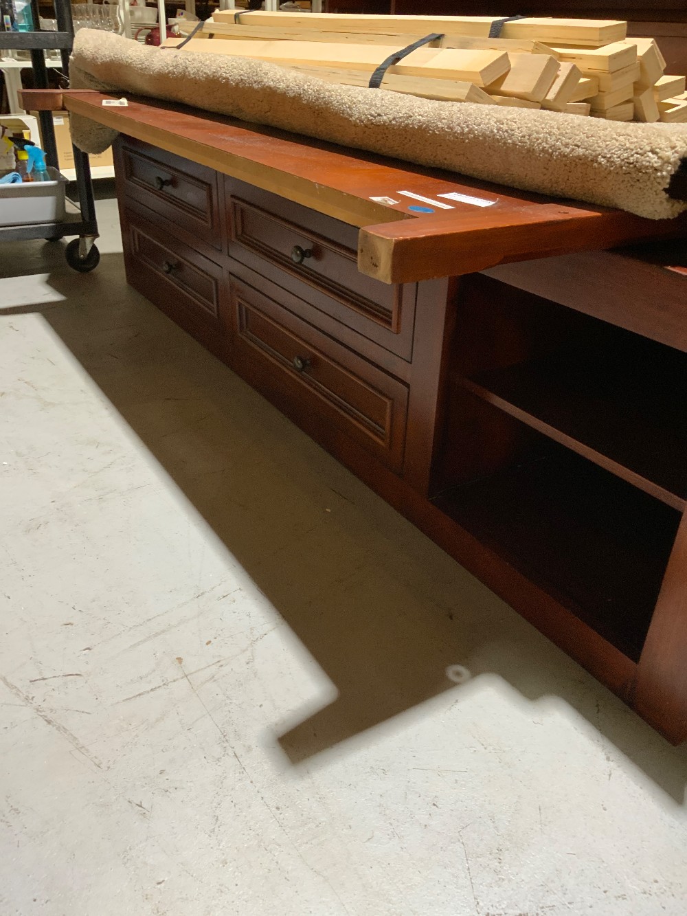 Queen Size Storage Bed