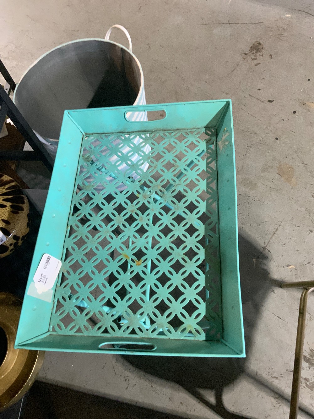 Teal tray