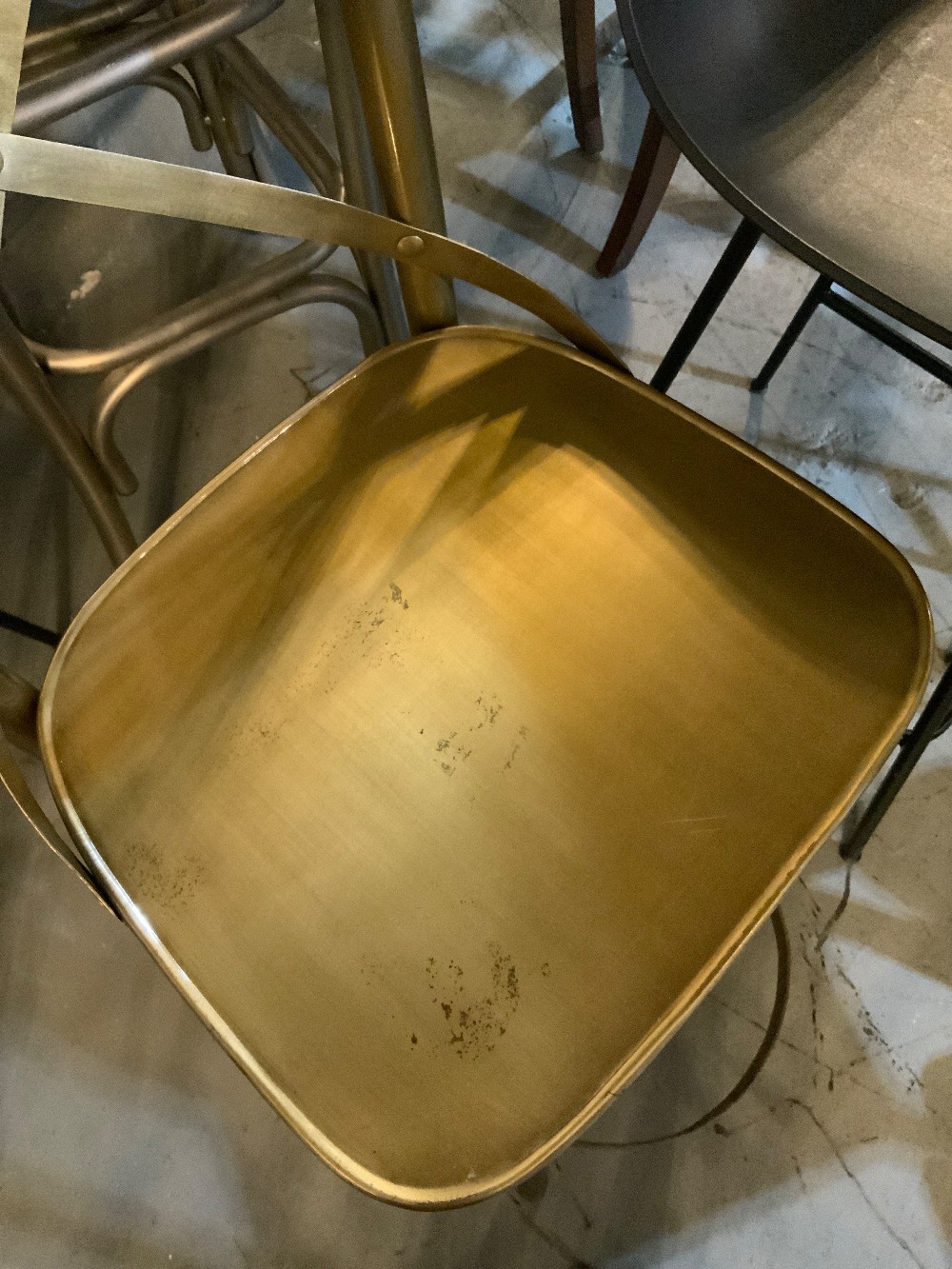 Gold Counter Height Barstool