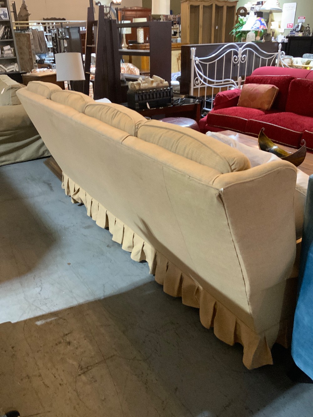 Long Cream Sofa