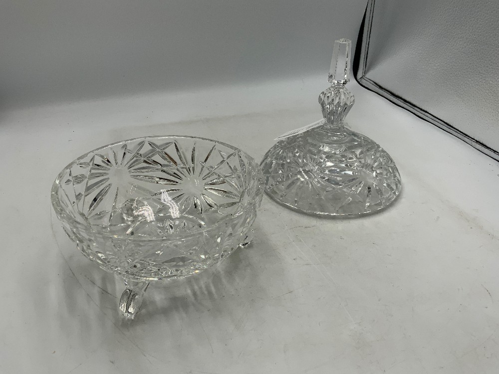 Footed Glass Candy Dish