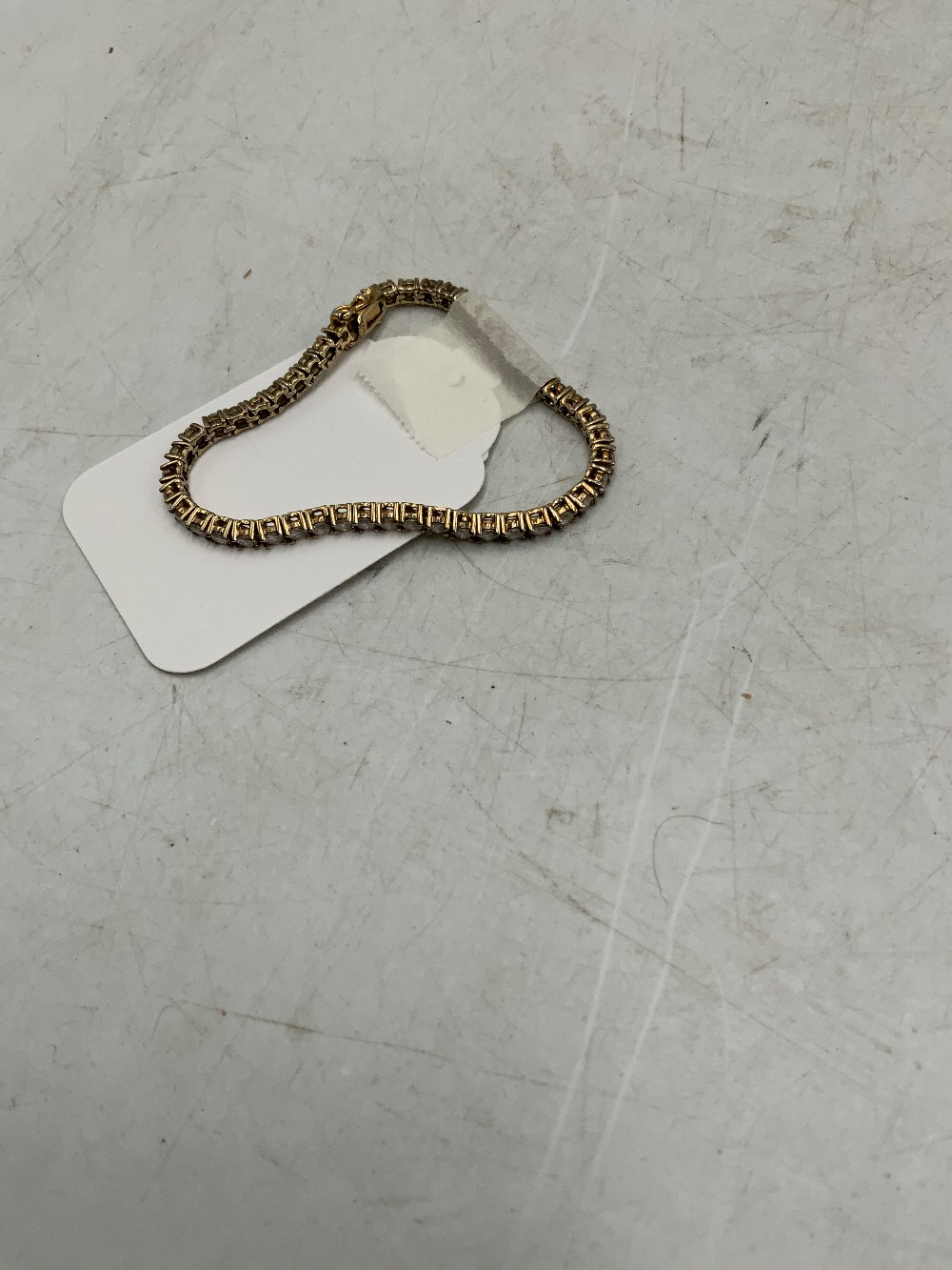 925 Sterling - Vermeil Rhinestone Bracelet