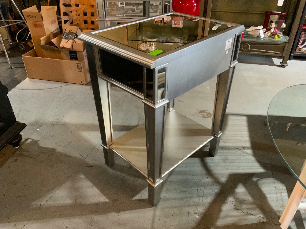 Pier 1 Nightstand with Mirrored Top