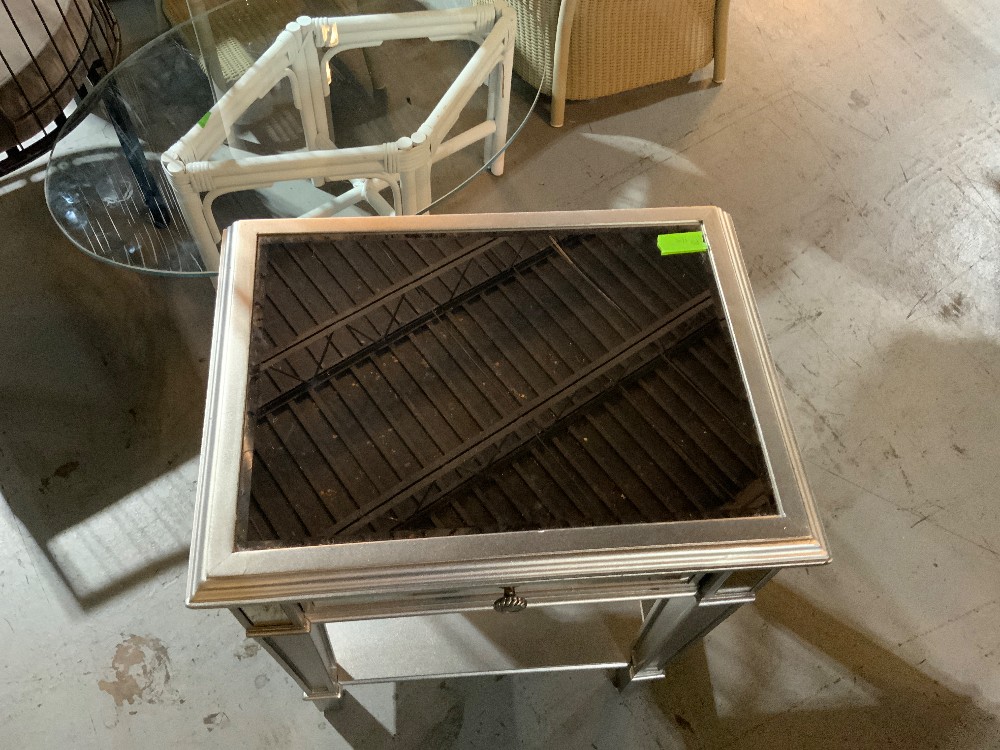 Pier 1 Nightstand with Mirrored Top