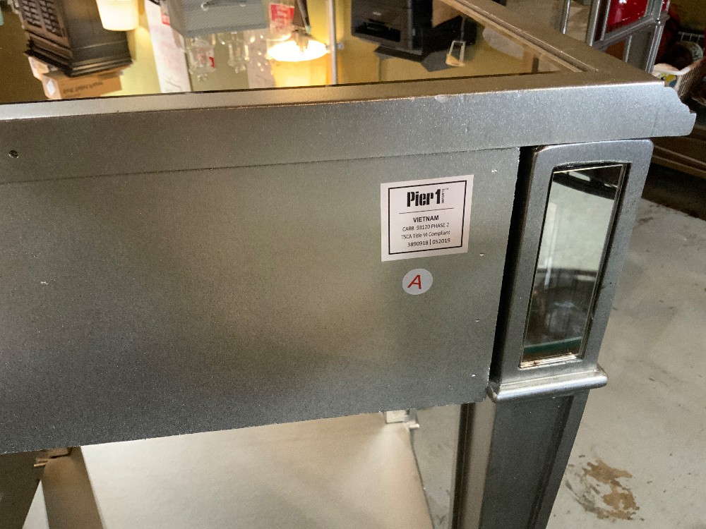 Pier 1 Nightstand with Mirrored Top