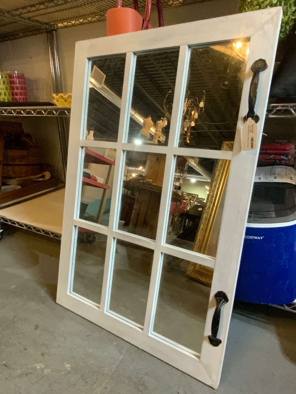 Framed Mirror With Handles