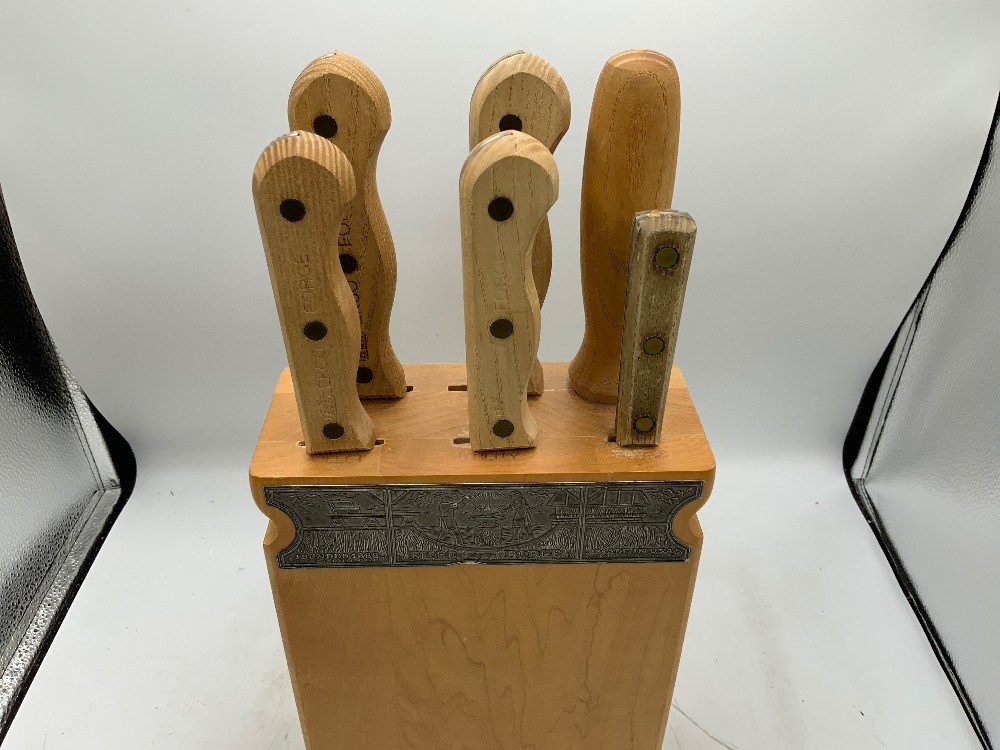 Vtg Ekco Forge Knife Set