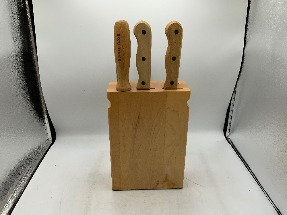Vtg Ekco Forge Knife Set