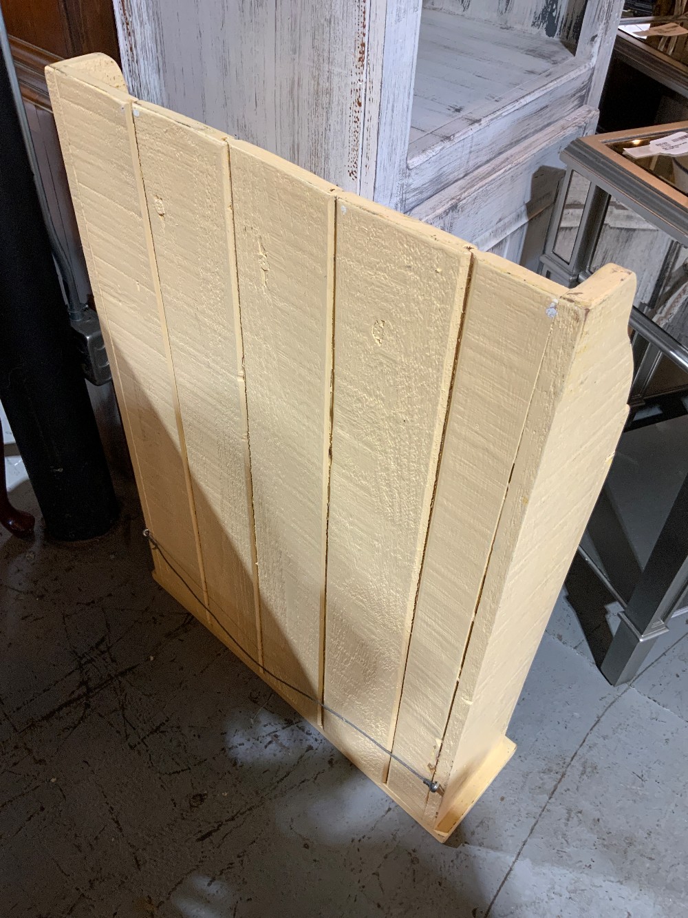 Yellow Wood Wall Shelf