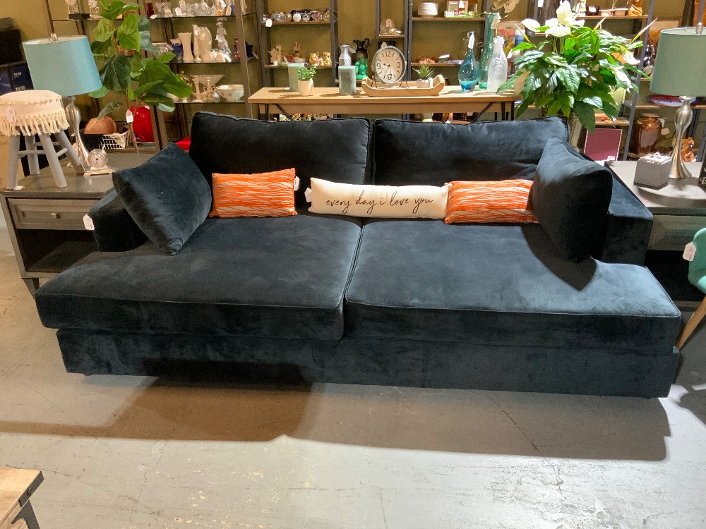 Extra Large Black Sofa