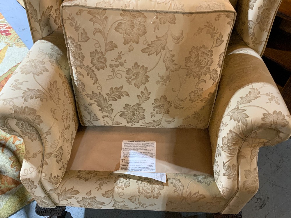 Cream Wing Back Chair