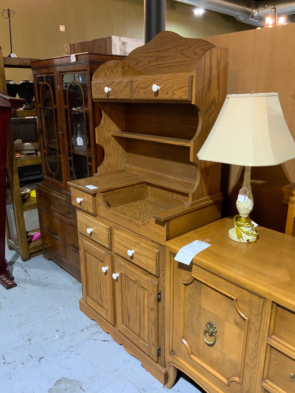 Amish Dry Sink withHutch