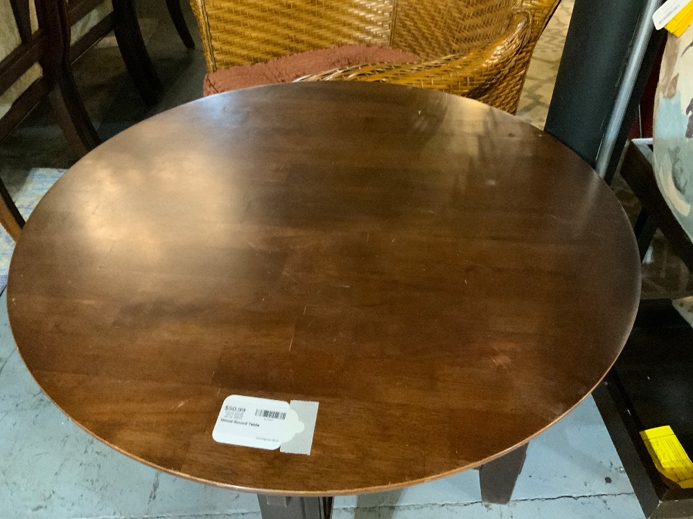 Wood Round Table
