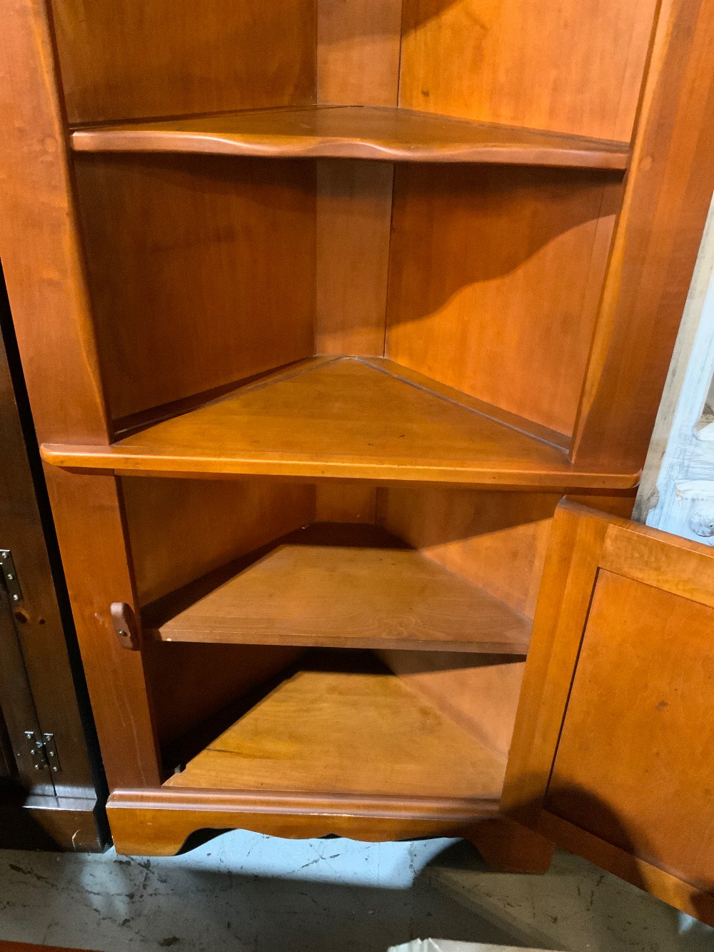 Wood Corner Bookcase