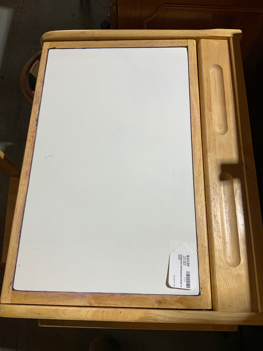 Childrens Whiteboard Desk w Chair